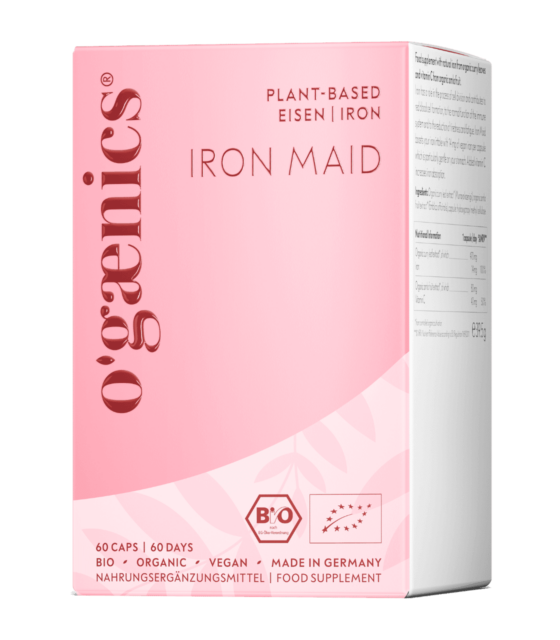 ogaenics-iron-maid-bio-eisen-nahrungsergaenzung-packung