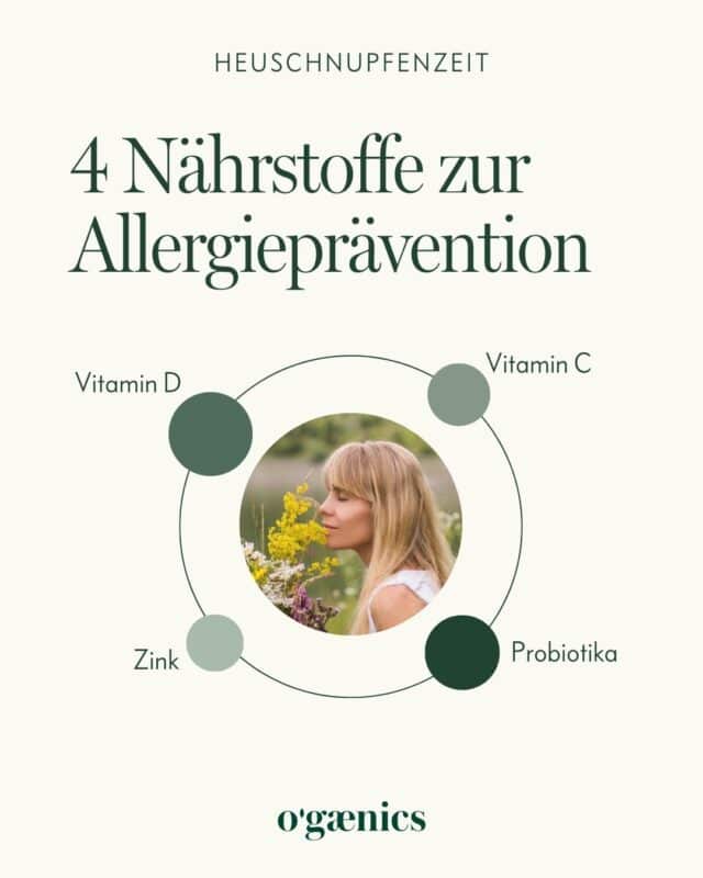 Infografik Nährstoffe bei Allergien