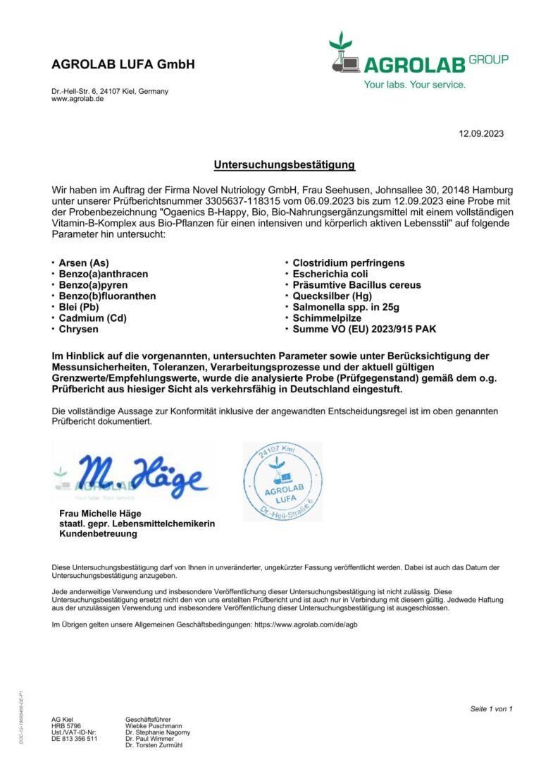 B-Happy | Bio Vitamin B Komplex für mehr Energie - Ogaenics