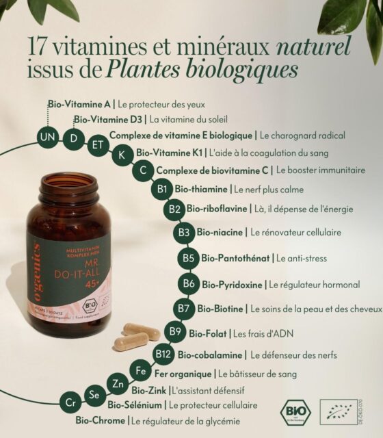 Complexe multivitaminé MR-Do-It-All_45+_Bio_vegan_vitamine