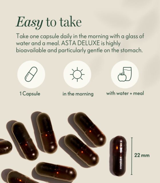 PDP Detailbilder-Asta-Deluxe-Bio-Algamo-plant-based-Astaxanthin-Einnahme