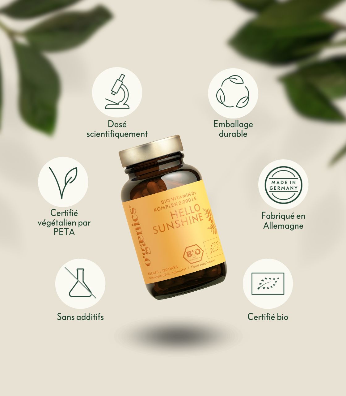 PDP-images détaillées-Hello-Sunshine-Complexe de vitamine D3-2000IE-60-qualité