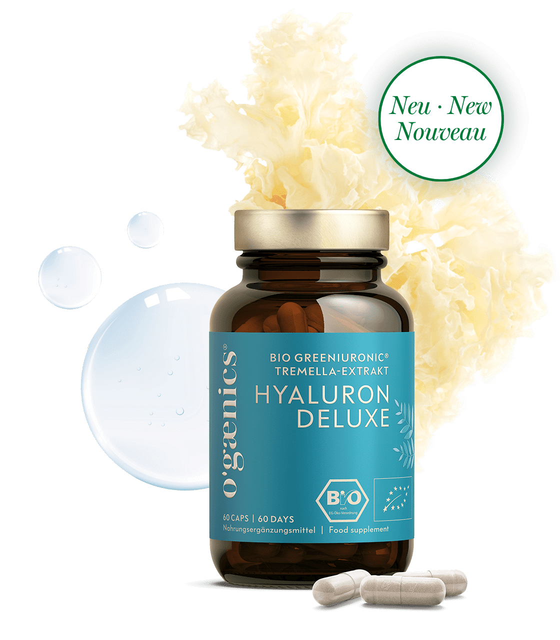 ogaenics-hyaluron-deluxe-bio-greeniuronic-tremella-extrakt-hyaluronsaeure-kapseln-haut-bindegewebe-gelenke-bio-nahrungsergaenzung-neu